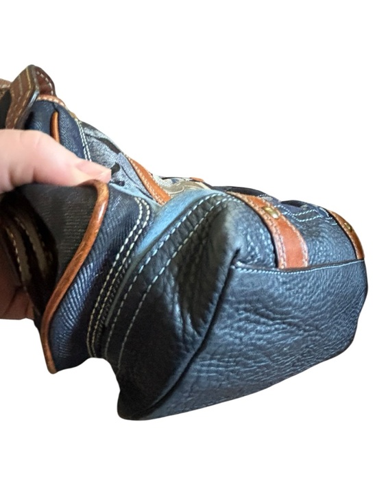 Coach Legacy RARE Limited Edition Mosaic Denim Patchwork Tote Bag Blue Signature - Picture 13 of 13